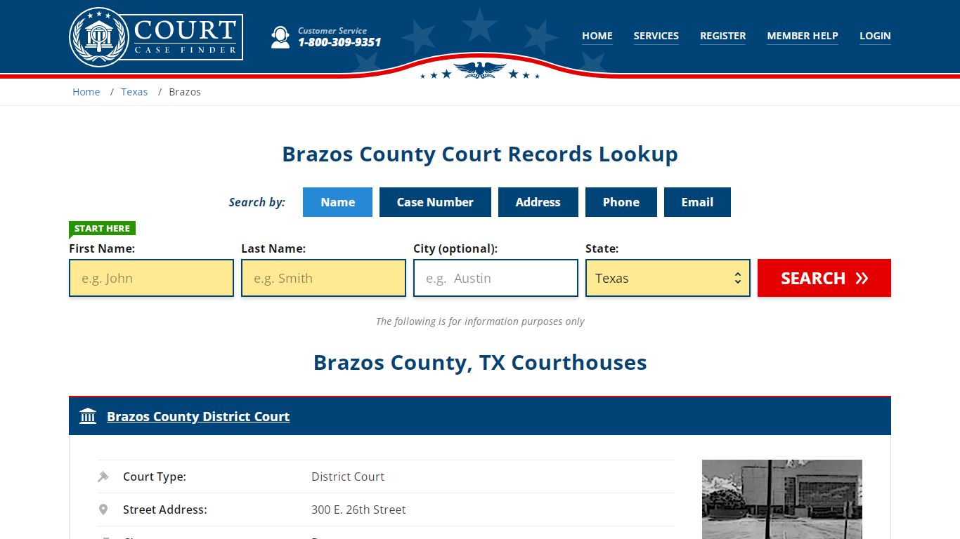 Brazos County Court Records | TX Case Lookup